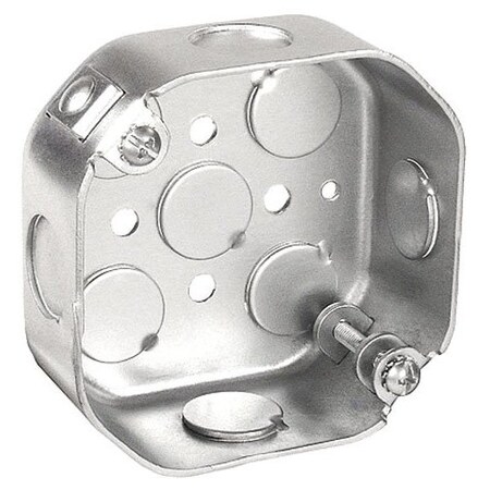 Southwire Electrical Box, 14 cu in, Octagon Box Type, Steel, Octagon Shape 54151-FANNB